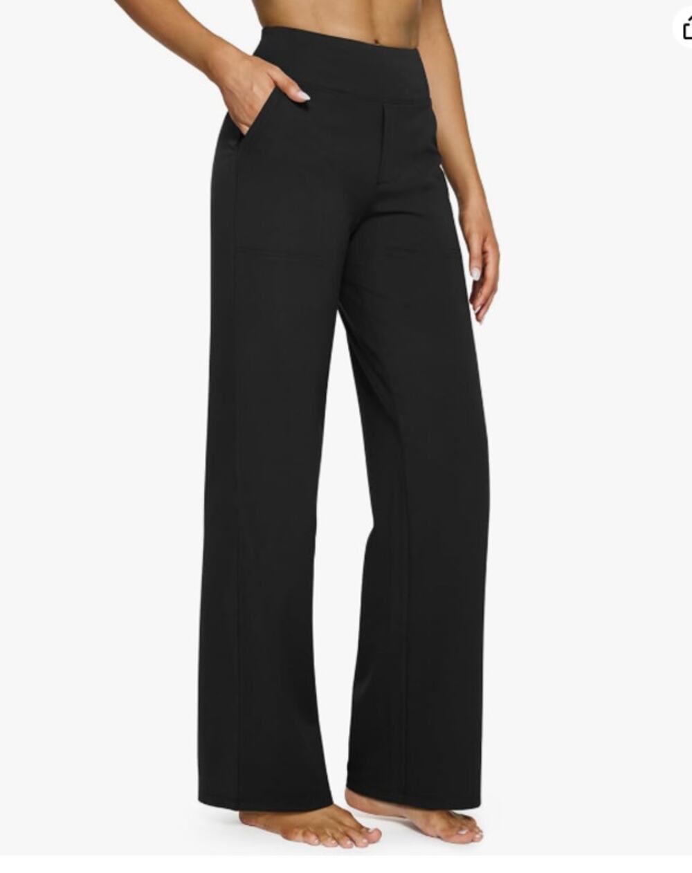 G4Free Wide Leg Pants Size XL Business Casual Elevated Basic Capsule Yoga Black